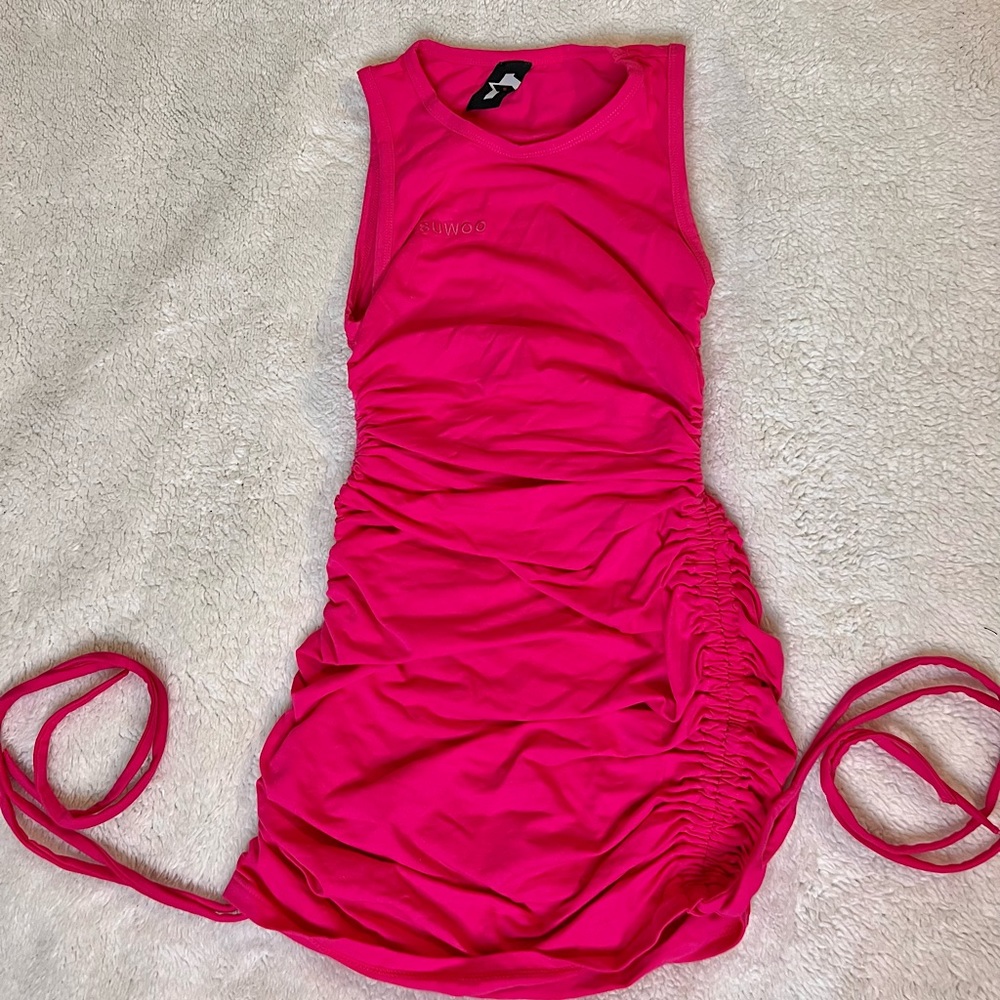 G Suwoo “Gemini” Dress-Pink